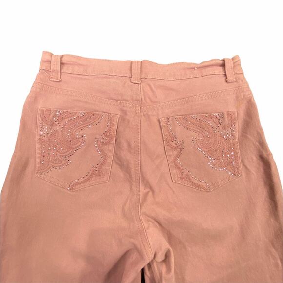 Gloria Vanderbilt Amanda Skimmer Capri Jeans Size 4 Pink Slimming Effect - Picture 8 of 11